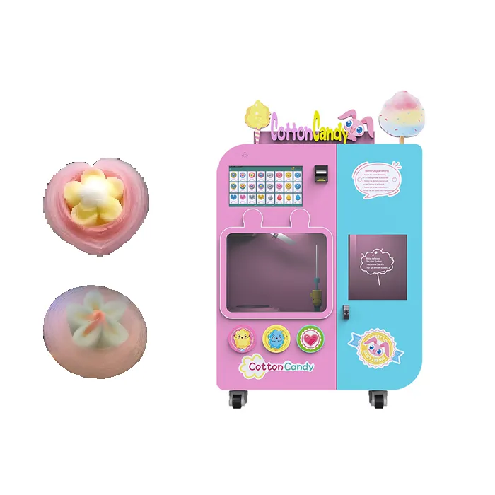 Gėlių medvilnės saldainių pardavimo mašina